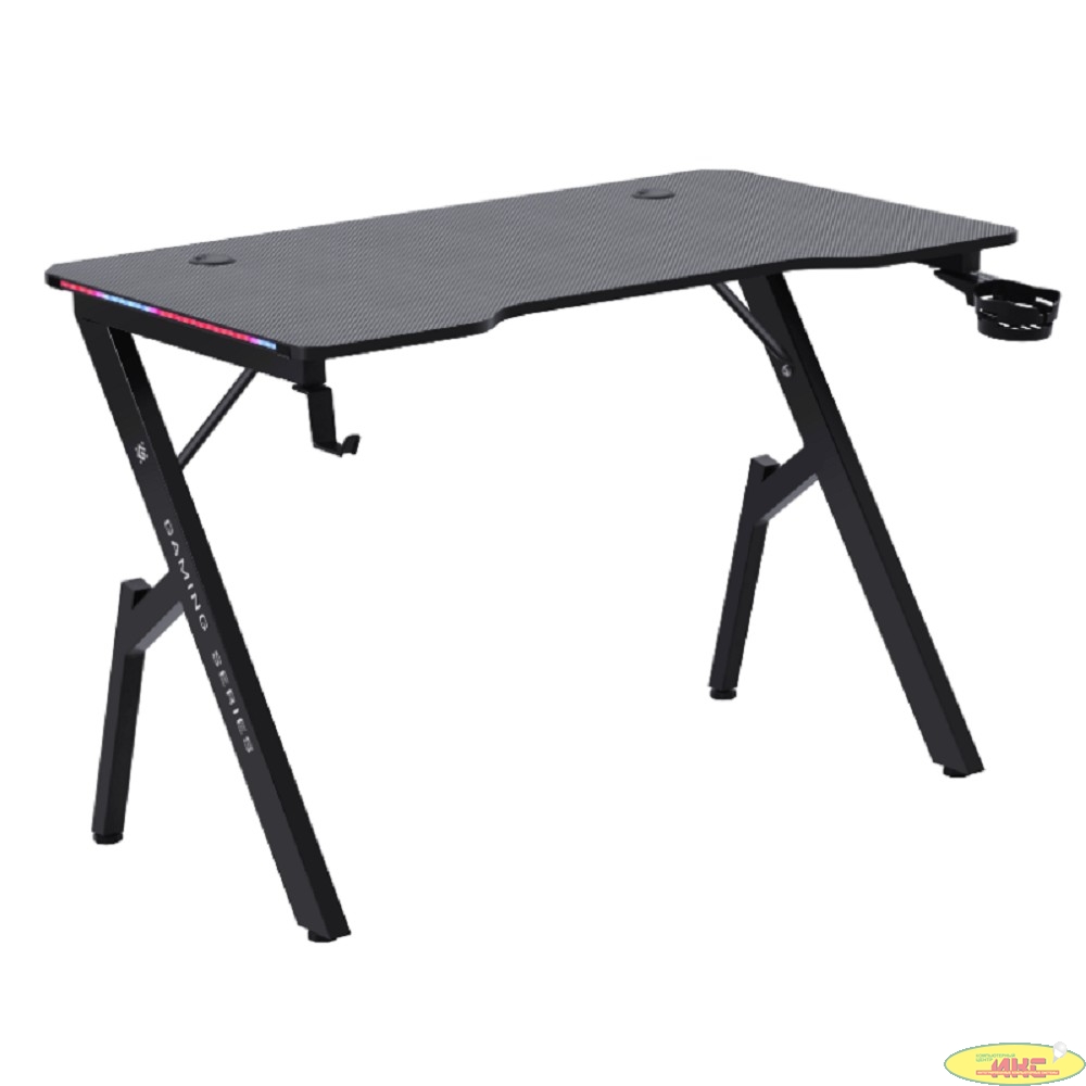 Игровой компьютерный стол Ino подвес кружк+гарн,черн,МДФ,RGB DEFENDER