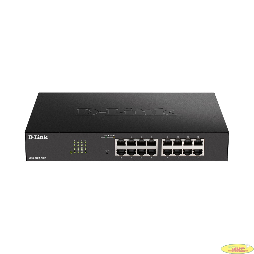 D-Link DGS-1100-16V2/A2A  Настраиваемый L2 коммутатор c 16 портами 10/100/1000Base-T