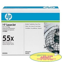 HP CE255X Картридж ,Black{LJ P3015, Black, (12500стр.)}