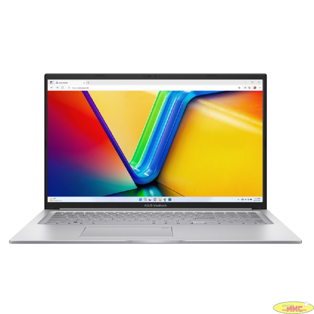 ASUS VivoBook 17 X1704V-AU515 [90NB10V1-M00K20] Silver 17.3" {FHD i5-1335U/16GB/SSD512GB/Intel Iris Xe/FingerPrint/Backlit/DOS}