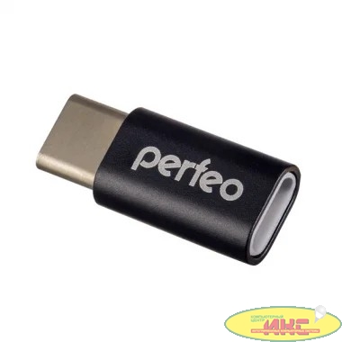 Perfeo adapter micro USB на Type-C c OTG (PF-VI-O005 Black) чёрный