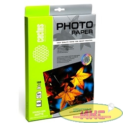 Cactus CS-MA4190100 Фотобумага Cactus CS-MA4190100 матовая, A4, 190 г/м2, 100 листов