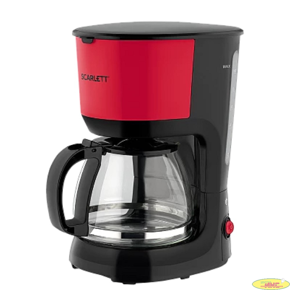 Кофеварка капельная Scarlett SC-CM33013 750Вт красный/черный