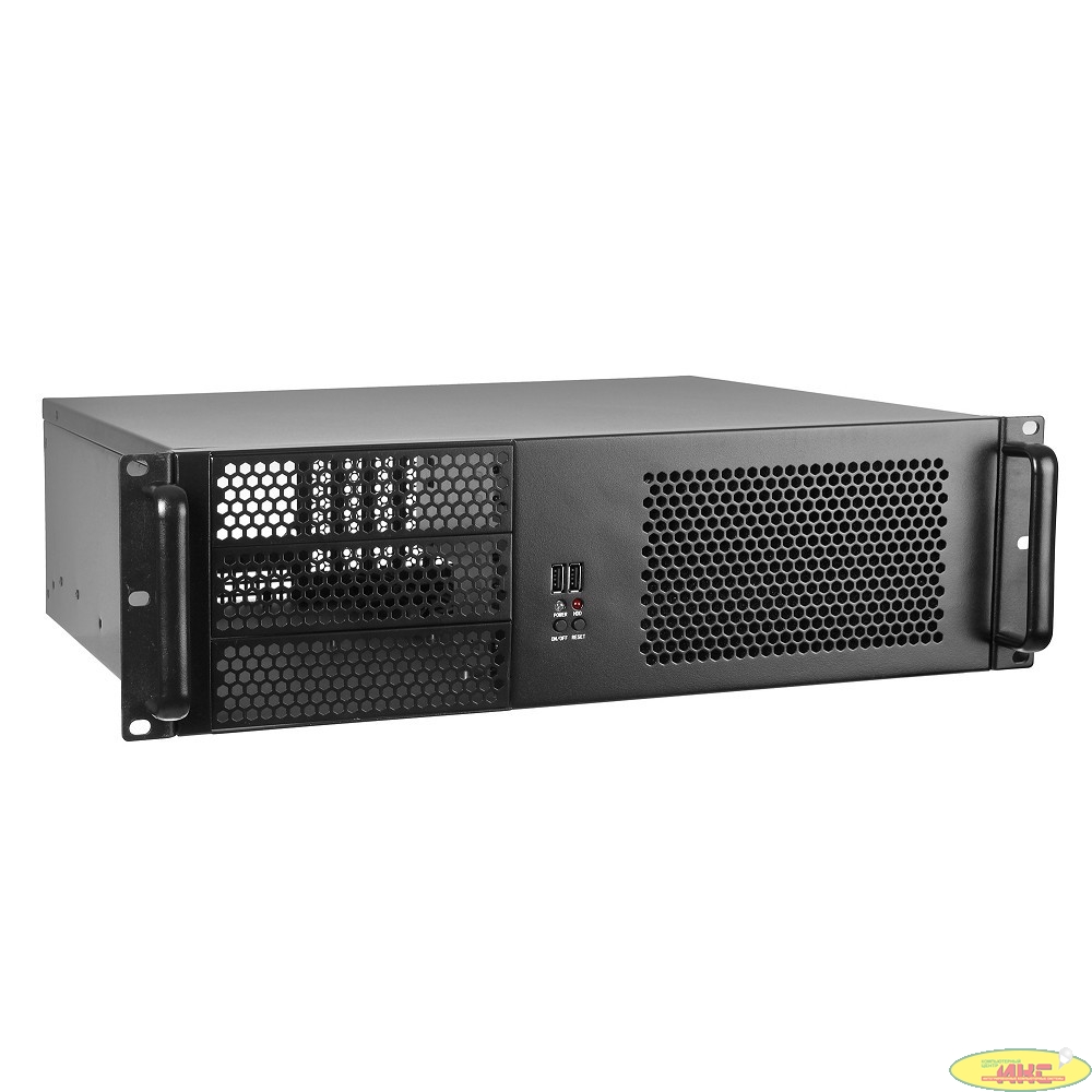 Exegate EX264946RUS Серверный корпус Exegate Pro 3U390-08 <RM 19",  высота 3U, глубина 390, БП 800ADS , USB>