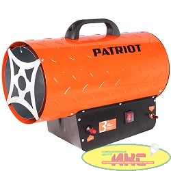 Калорифер газовый PATRIOT GS 30 [633445022] {Мощн. 30 кВт;Эл.двиг.: 70 Вт - 220 Вольт;  Тип газа: пропан/бутан; Расход: 1.98 кг/час; Вес: 6.8 кг; Редуктор и шланг в комплекте}