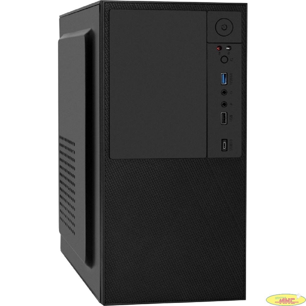 Exegate EX298008RUS Корпус Minitower BAA-308UC-AAA350 (mATX, БП AAA350 с вент. 8см, 1*USB+1*USB3.0+1*TypeC, HD Audio, черный)