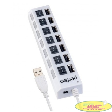 Perfeo USB-HUB 7 Port, (PF-H033 White) белый