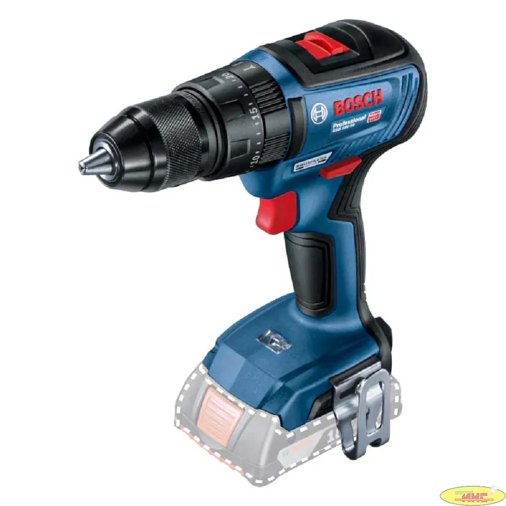Дрель-шуруповерт аккумуляторный Bosch Аккумуляторная ударная дрель-шуруповёрт Bosch GSB 18V-50 (Без АКБ и З/У), 18В, картон (06019H5106) (06019H5106) (232455)