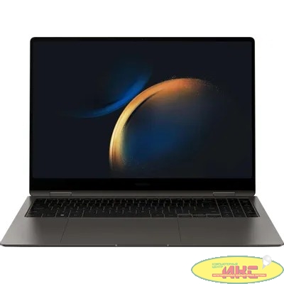 Samsung Galaxy Book 3 Pro 360 NP960, 16",  трансформер,  AMOLED, Intel Core i7 1360P, Intel Evo 2.2ГГц, 12-ядерный, 16ГБ LPDDR5, 512ГБ SSD,  Intel Iris Xe graphics , Windows 11 Home, графитовы