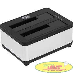 AgeStar 3UBT8 Док-станция для HDD AgeStar 3UBT8 SATA III пластик/алюминий серебристый 2.5"/3.5"