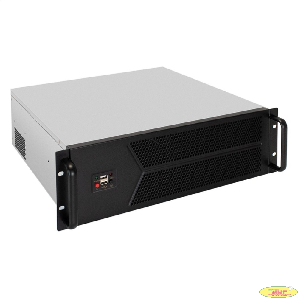 Exegate EX298413RUS Серверный корпус ExeGate Pro 3U450-12 <RM 19", высота 3U, глубина 450, БП 2U-1000ADS, 2*USB>