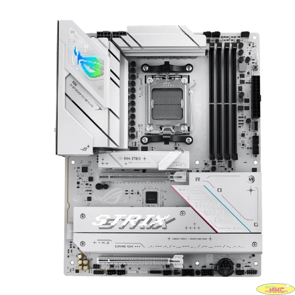 ASUS ROG STRIX B850-A GAMING WIFI (Socket AM5, ATX, 4xDDR5(256GB), DP/HDMI, 1xPCIe 5.0x16/1xPCIe 4.0x16, 1xLAN (2.5GbE), Wi-Fi 7, BT, 2xSATA 6Gb/s, 4xM.2, 2xType-C, 6xUSB 3.2, 2xUSB 2.0)