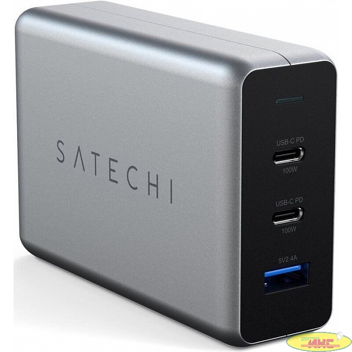 Satechi Compact GaN Charger 100W Type-C PD - Space Gray 