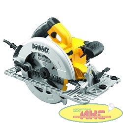 DeWalt DWE 576 K Пила дисковая [DWE 576 K] {1600Вт,5200об\м,диск-ф190х30мм,рез-61мм,4.0кг,чем,совместима с направл шинами DeWalt}(DWE 576 K-QS)