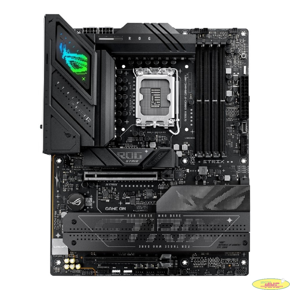 ASUS ROG STRIX B860-G GAMING WIFI (Socket 1851, mATX, 4xDDR5(256GB), DP/HDMI 2.1, 1xPCIe 5.0x16, 1xLAN(2.5GbE), Wi-Fi, BT, 4xSATA 6Gb/s, 4xM.2, Thunderbolt, 1xType-C, 5xUSB 3.2, 4xUSB 2.0)