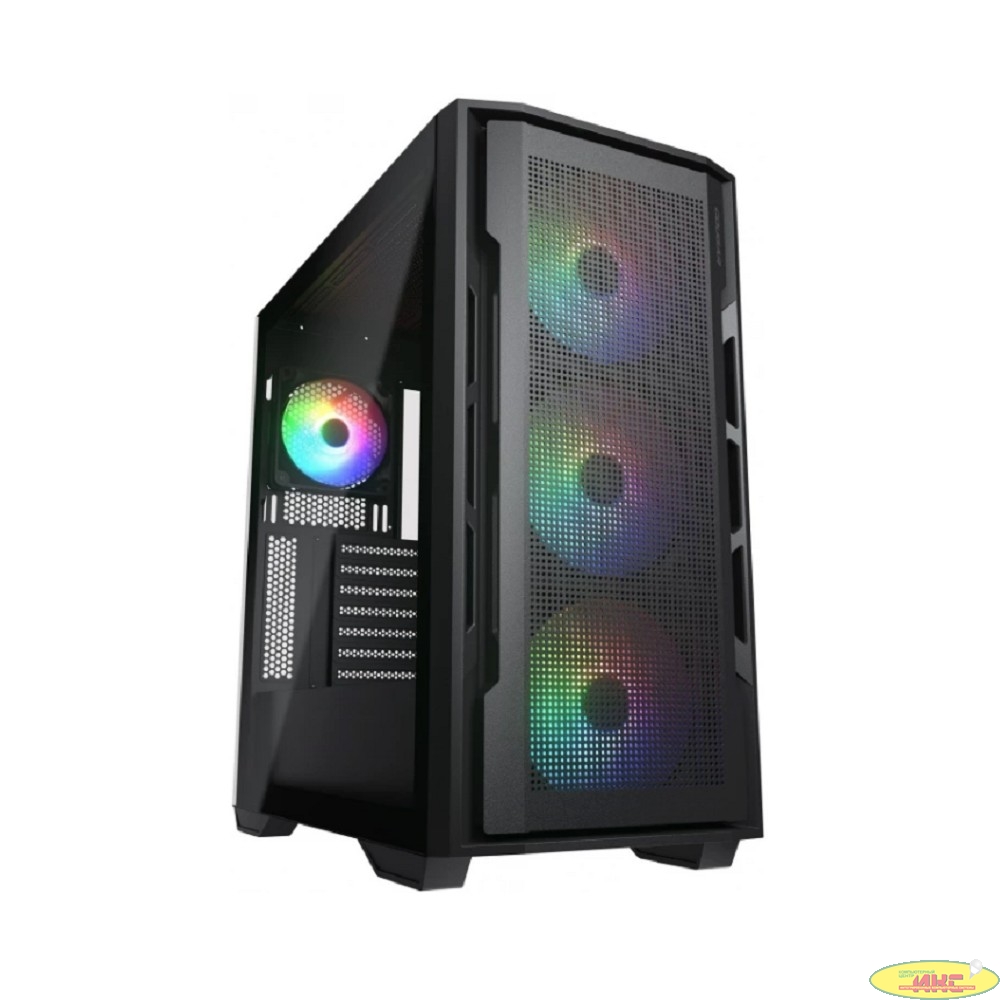Cougar Корпус Uniface X RGB V2 Black, 4x140mm ARGB PWM Fan, ARGB PWM Fan Hub, без БП, E-ATX