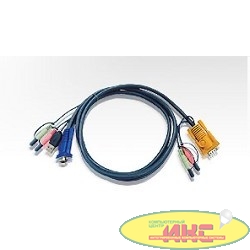 ATEN 2L-5302U Кабель KVM  USB (тип A Male) 1.8м., черный.