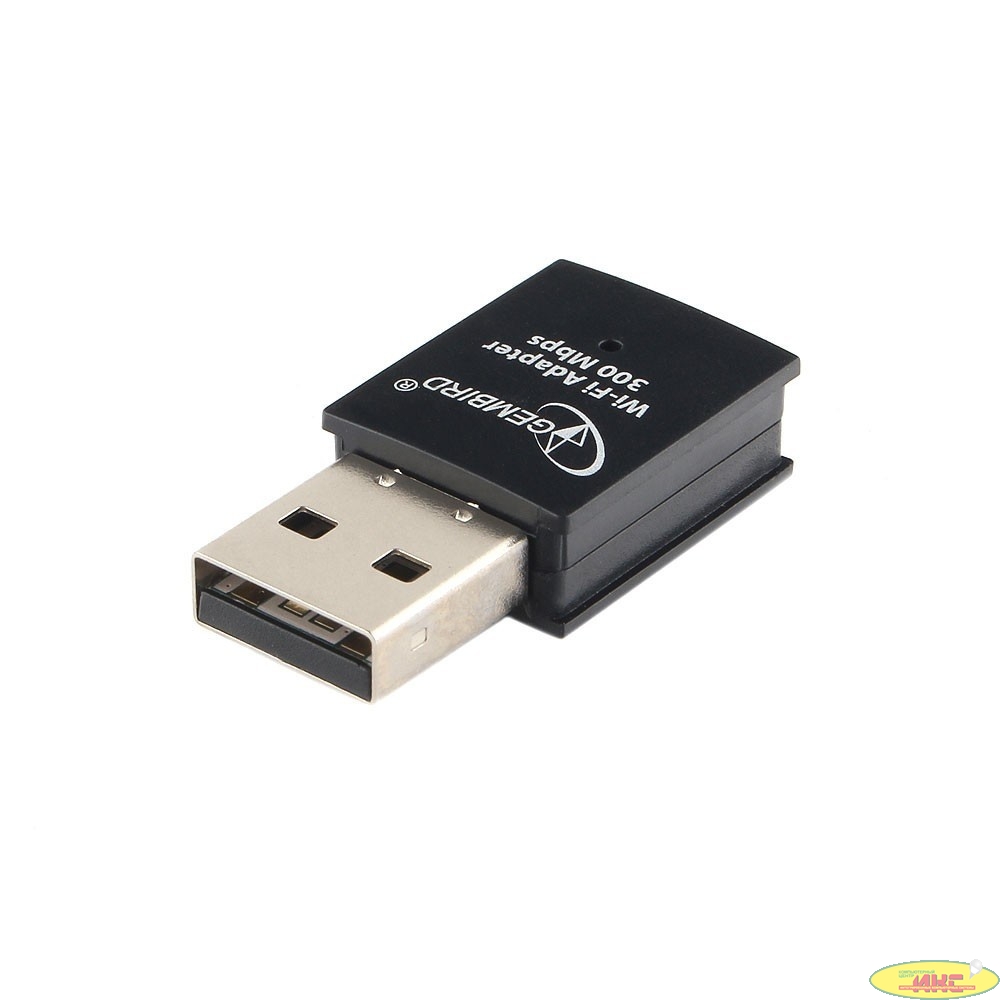 Gembird Сетевой адаптер WiFi 300 Мбит, мини, USB, 802.11b/g/n, RTL8192EU (WNP-UA-005)