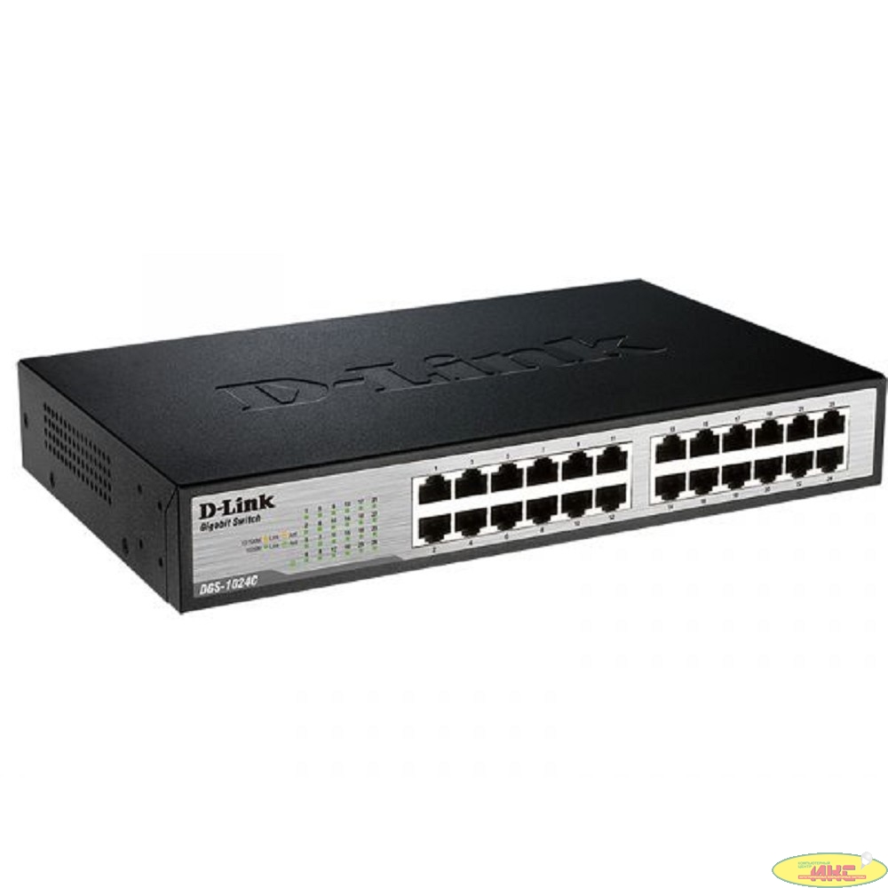 D-Link DGS-1024C/B2A Неуправляемый коммутатор с 24 портами 10/100/1000Base-T