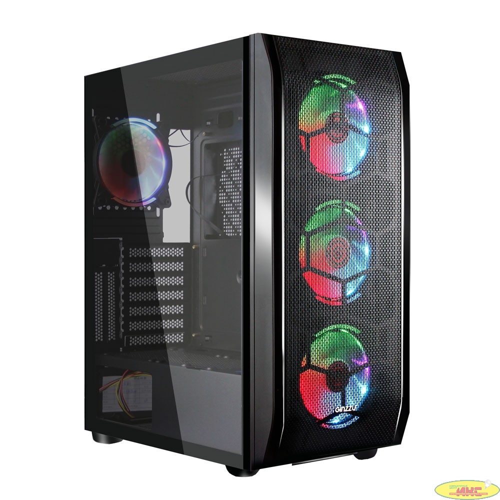 Ginzzu GL300 FAN 12CM RGB*4 USB3.0 Window