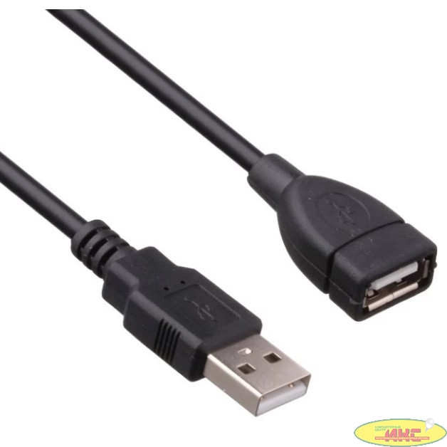 Exegate EX294765RUS Удлинитель USB 2.0 ExeGate EX-CCF-USB2-AMAF-5.0F (Am/Af, позолоченные контакты, ферритовые кольца, 5м)