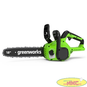 Greenworks Цепная пила аккумуляторная GD24CS30, 24V, 30см, бесщеточная, c АКБ 2 АЧ и ЗУ [2007007UA]