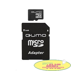 Micro SecureDigital 8Gb QUMO QM8GMICSDHC10 {MicroSDHC Class 10, SD adapter}