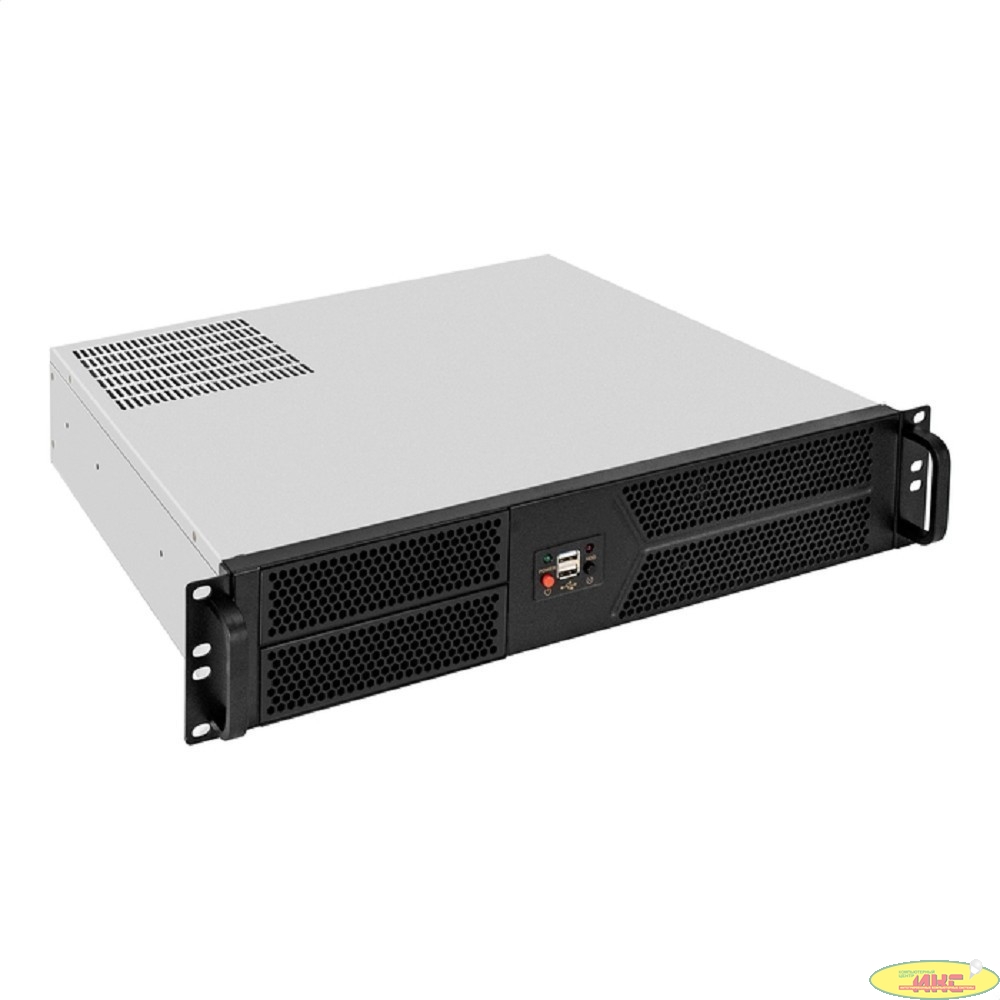 Exegate EX298524RUS Серверный корпус ExeGate Pro 2U400-04 <RM 19", высота 2U, глубина 400, БП 800ADS, 2*USB>