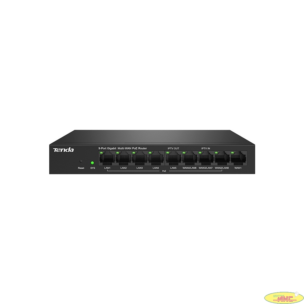 TENDA G0-8G-POE 9 Port Gigabit Ethernet PoE Router