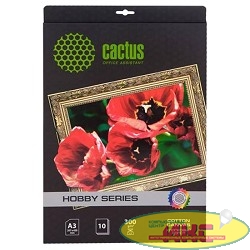 CACTUS CS-CA326010 Холст для струйной печати, A3, 300г/м2, 10 листов
