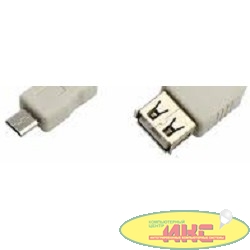 REXANT (18-1161) Шнур  micro USB (male) - USB-A (female)  0.2M