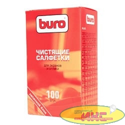 BURO BU-ZSCREEN [817446] Запасной блок к тубе с чистящими салфетками для экранов и оптики, 100шт.