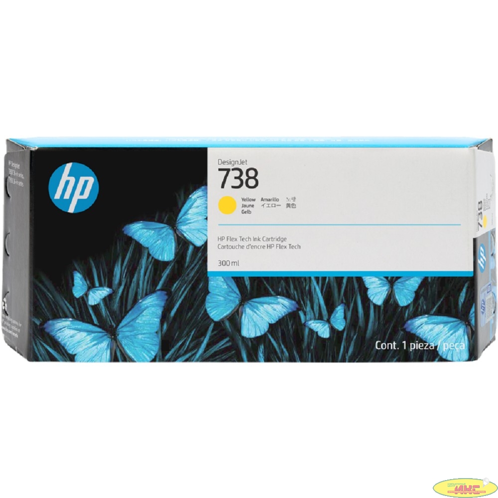 Картридж/ HP 738 300-ml Yellow DesignJet Ink Cartridge