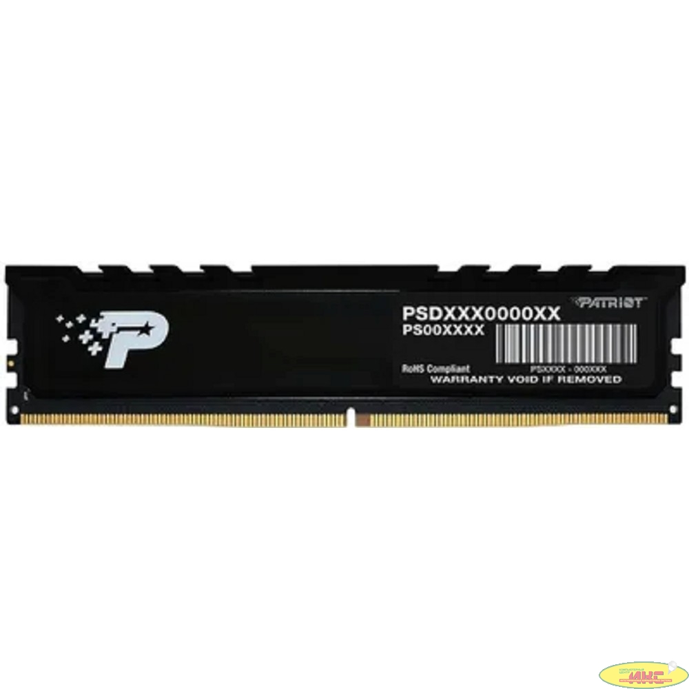 Память DDR5 16GB 5600MHz Patriot PSP516G560081H1 Signature Premium RTL PC5-44800 CL46 DIMM 288-pin 1.1В single rank с радиатором Ret