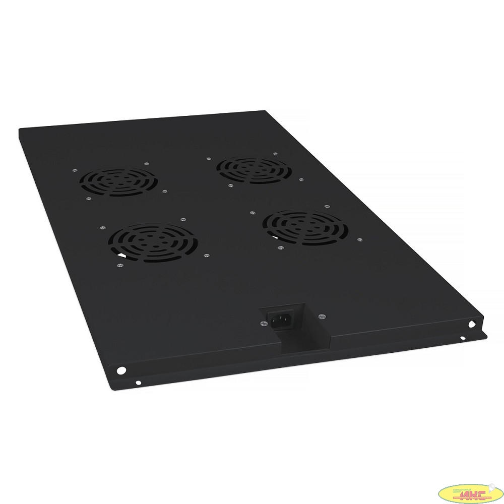 Cabeus TRAY-100-BK Модуль вентиляторный с 4-я вентиляторами для установки в напольные шкафы серии SH-05C , ND-05C глубиной 1000мм, цвет черный (RAL 9004)