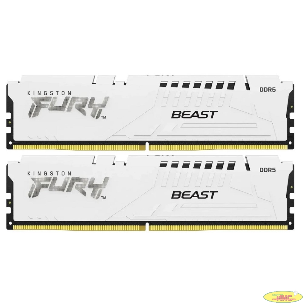 Оперативная память Kingston Fury Beast KF560C30BWK2-64 DDR5 - Kit 2х32ГБ 6000МГц, DIMM,  White,  Ret