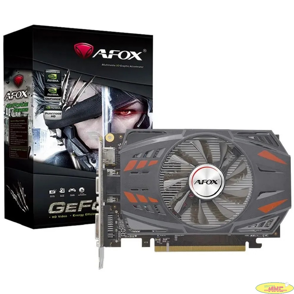 Видеокарта AFOX GT730 2GB GDDR5 128bit VGA/DVI-D/HDMI 1FAN RTL(AF730-2048D5H5/AF730-2048D5H5-V2) RTL 