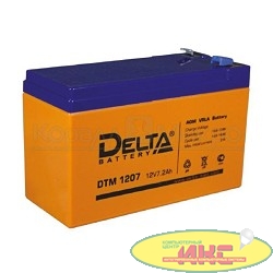 Delta DTM 1207  (7 А\ч, 12В) свинцово- кислотный аккумулятор  