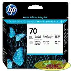 HP C9407A Печат.Головка №70 Чёрная и светло-серая 
