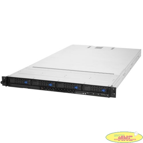 Asus 90SF0153-M00470 RS700-E10-RS4U, 1U, 2xLGA4189 (3rd Gen Scalable), 32 DDR4, 4x3.5/2.5 hot-swap bays (4x NVMe/SAS/SATA), 2xM.2 slots(2280), 3xPCIe x16, Aspeed AST2600,  X710-AT2 2x10G, 2x1600W