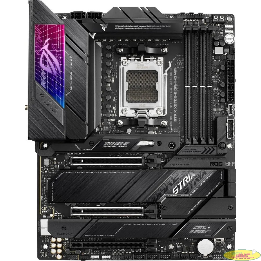 Материнская плата ASUS ROG STRIX X670E-E GAMING WIFI, SocketAM5, AMD X670, ATX, Ret