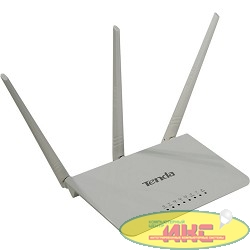 TENDA F3 маршрутизатор 802.11n, до300Мбит/с, 2T2R, LAN: 3х10/100Мбит/с, WAN: 1х10/100Мбит/c, 3 внешние антенны 5дБи.