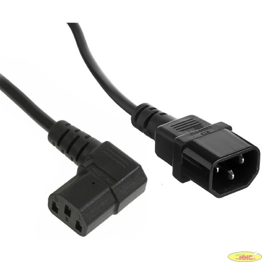 Exegate EX297772RUS Кабель питания Special EC-1,8S (C13 угловой->C14, 3*1.0mm2, CCA, черный, 1.8м)
