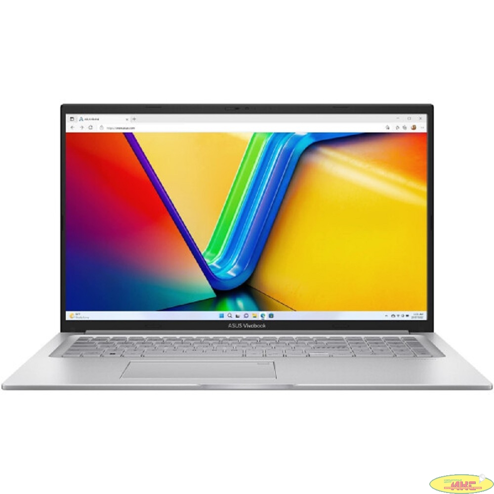 ASUS VivoBook 17 X1704V-AU482 [90NB10V1-M00H60] Silver 17.3" {FHD i5-1335U/16GB/SSD512GB/Intel Iris Xe/FingerPrint/Backlit/DOS}