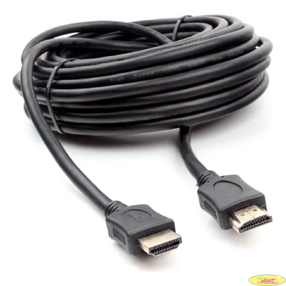 Кабель HDMI Cablexpert CC-HDMI4L-10M, 19M/19M, v2.0, серия Light, позол.контакты, экран, 10м, черный, пакет