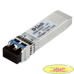 D-Link 432XT/A1A   PROJ SFP-трансивер с 1 портом 10GBase-LR с поддержкой DDM для одномодового оптического кабеля (до 10 км)