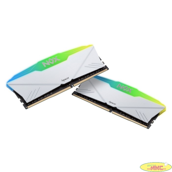 Apacer DDR4 DIMM 32GB Kit 2x16Gb AH4U32G36C25YNWAA-2 PC4-28800, 3600MHz, CL18, NOX RGB WHITE AURA2 