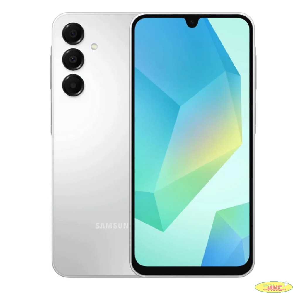 Смартфон Samsung SM-A165F Galaxy A16 256Gb 8Gb серебристый моноблок 3G 4G 2Sim 6.7" 1080x2340 Android 14 50Mpix 802.11 a/b/g/n/ac NFC GPS GSM900/1800 GSM1900 TouchSc microSD max1024Gb