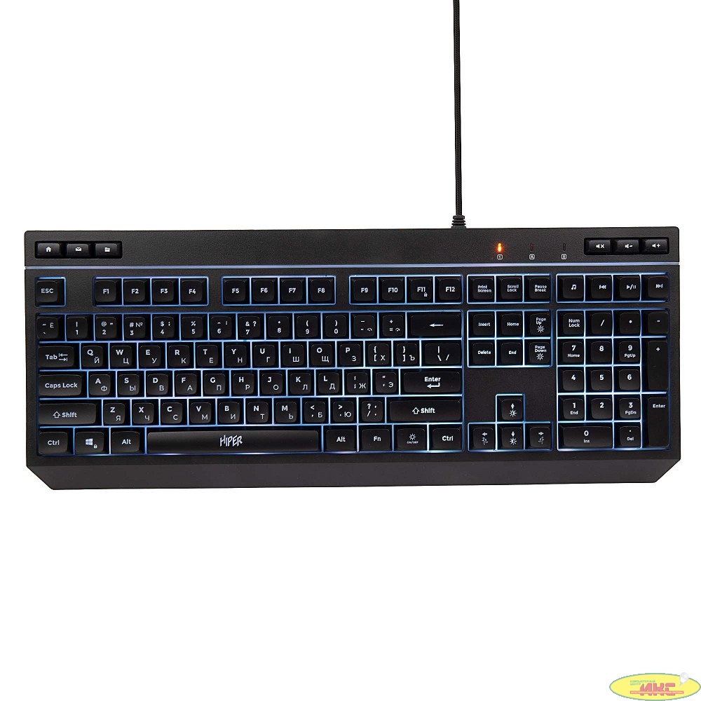 Игровая клавиатура HIPER GKEY-1100, черный