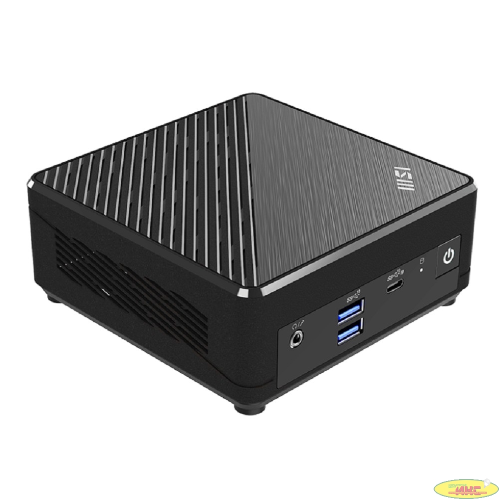 Неттоп MSI Cubi N ADL-018RU slim N200 (1) 4Gb SSD128Gb UHDG Windows 11 Professional 2xGbitEth WiFi BT 65W черный (9S6-B0A911-211)